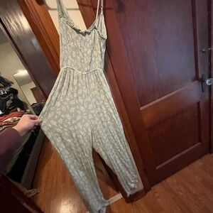 Floral Green Jumpsuit